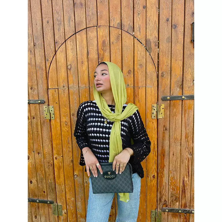 Black Mesh Top - Viola Hijab