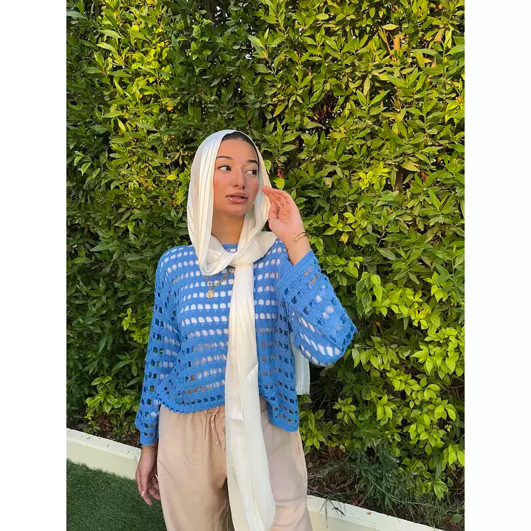 Babyblue Mesh Top - Viola Hijab