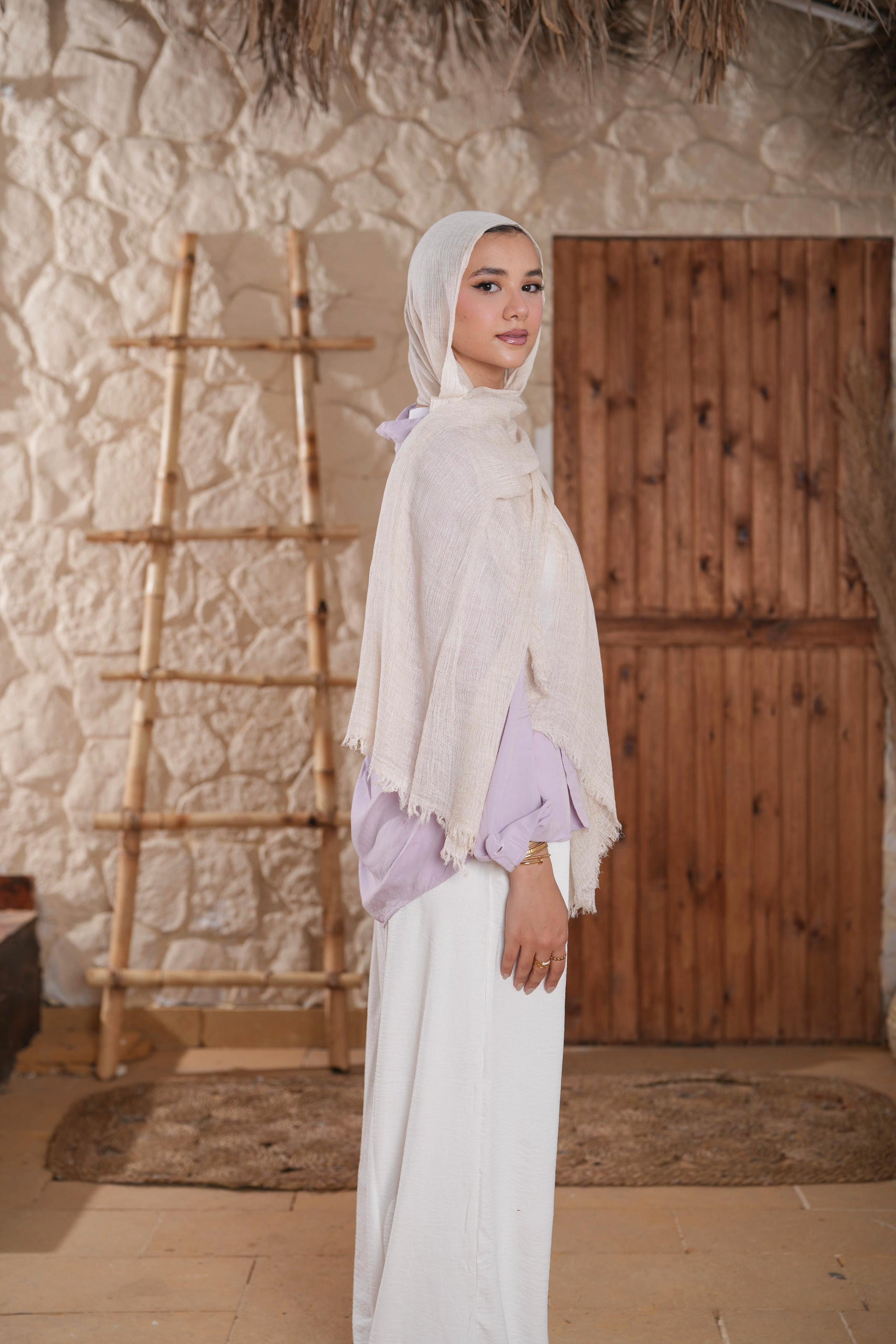 Light Beige | Ruffled