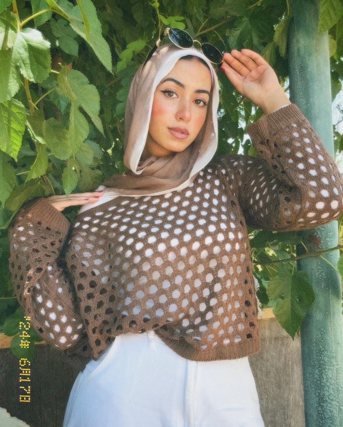 Dark Brown | Mesh Top