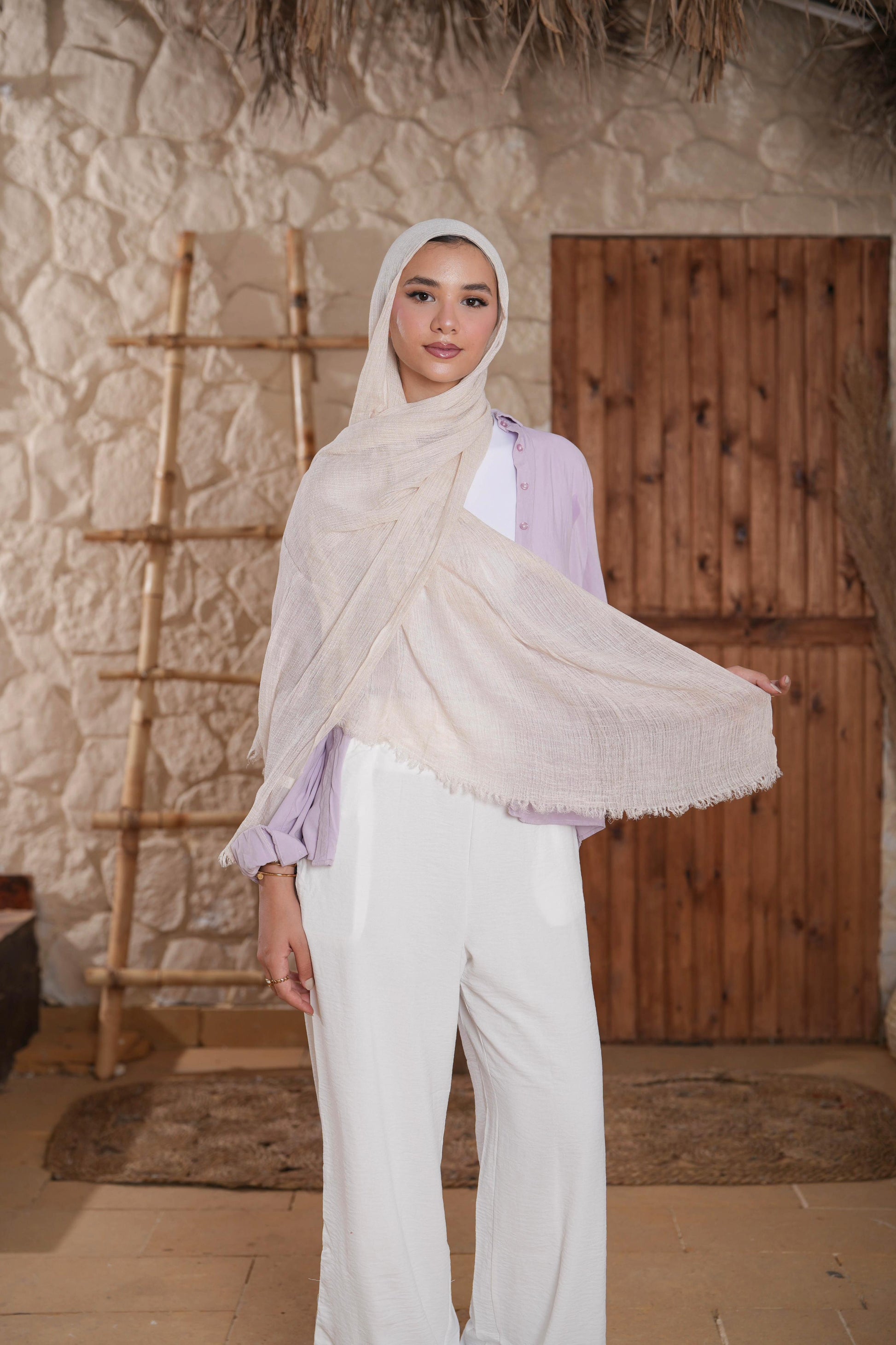 Light Beige | Ruffled